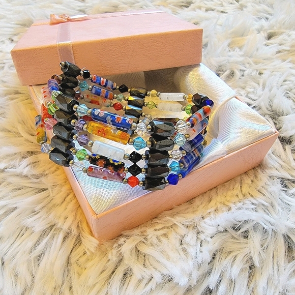 Jewelry - Multi Row Beaded Magnetic Bracelet